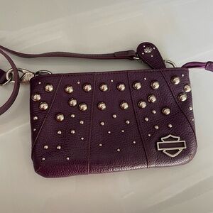 Harley-Davidson Leather Hip Bag Purple